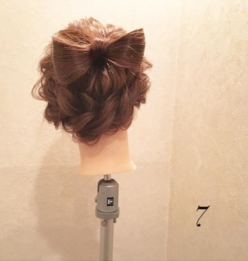 ヘアアクセなしでも超映える!華やかビックリボンアレンジ☆7
