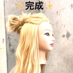 長い前髪もきれいにまとめたい！ハーフアップお団子で可愛く解消♡　ヘアアレンジ　ロングヘア