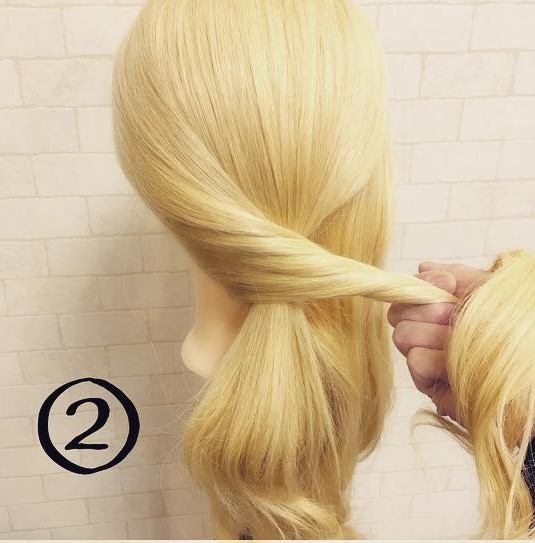 5分で簡単！ヘアゴム２つだけでできるローポニアレンジ♪☆２