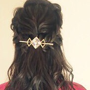 まるで花冠☆すぐ出来る大人可愛い冠風ハーフアップ　ヘアアレンジ　ロングヘア