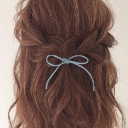 ハーフアップで簡単にできる!前から見ても後ろから見ても可愛いモテ髪アレンジ ヘアアレンジ ミディアムヘア