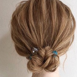 これから暑くなる今に！ミディアムでも出来るスッキリシニヨン♪　ヘアアレンジ　ミディアムヘア