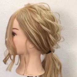 なんでもない日が素敵な一日に♪コテ不要・ねじるだけポニテアレンジ ヘアアレンジ ロングヘア