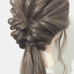 パーティーにピッタリ☆くるりんぱで作る華やかなローポ二アレンジ ヘアアレンジ ロングヘア