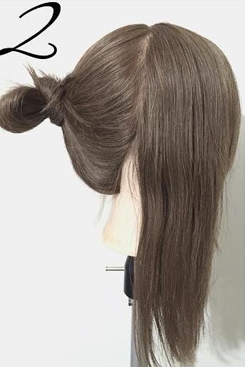 難しい技術不要！ねじり編みで作る簡単お団子ヘアアレンジ♪2