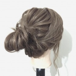 普段アレンジしない方へ!難しい技術は不要です!ねじり編み×お団子ヘアアレンジ♪ ヘアアレンジ ロングヘア