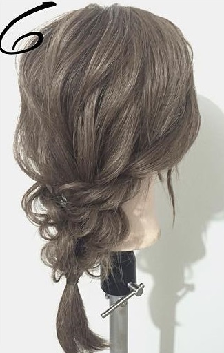 三つ編みとロープ編みで作る！オシャレなお出かけヘアアレンジ6