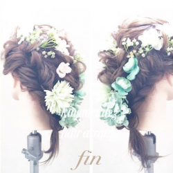 気分はお姫様♡結婚式にもピッタリの編み下ろしアレンジ ヘアアレンジ ミディアムヘア