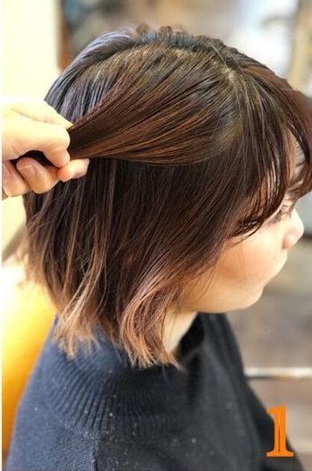 ショートヘアにオススメ☆前からみてもとっても可愛い三つ編みアレンジ1