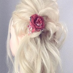 清楚で可愛いお呼ばれサイドアレンジハーフアップ♪　ヘアアレンジ　ロングヘア