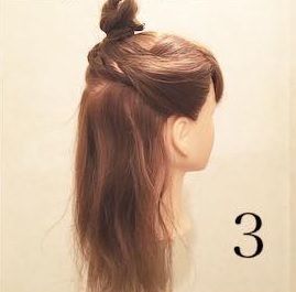 アクセが無くても可愛いお団子と組み合わせたリボンヘアー♡3