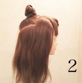 アクセが無くても可愛いお団子と組み合わせたリボンヘアー♡2