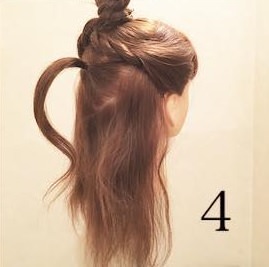 アクセが無くても可愛いお団子と組み合わせたリボンヘアー♡4