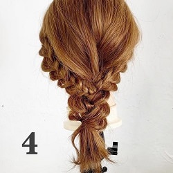 編み込み不要!三つ編みだけで作る簡単編みおろしアレンジ☆ ヘアアレンジ ミディアムヘア