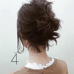 ちょっとしたお呼ばれに☆アンニュイな雰囲気のでるナチュラルボブアレンジ ヘアアレンジ ショートヘア