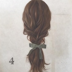 すっごい簡単だから忙しい朝でも安心!5分でできるこなれ編みおろしヘアー ヘアアレンジ ロングヘア