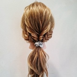 3分でできる!不器用さんでも超簡単にできるローポニアレンジ☆ ヘアアレンジ ロングヘア