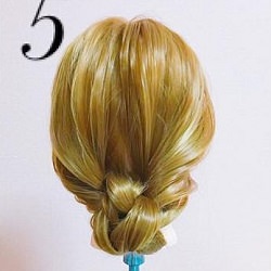 すっごい簡単な三つ編みをくるくるして作るシニヨンアレンジ ヘアアレンジ ロングヘア