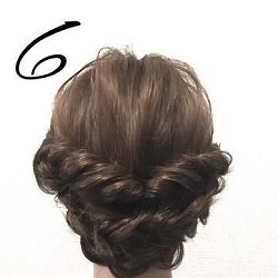 パーティにオススメ☆くるりんぱと三つ編みで作るエレガントなアップスタイル ヘアアレンジ ロングヘア