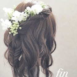 イベントにピッタリ!気分が明るくなるフラワーアレンジ☆ ヘアアレンジ ロングヘア