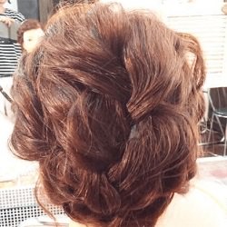 編み込み×3回☆インパクト抜群なまとめ髪 ヘアアレンジ ロングヘア