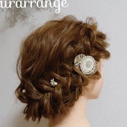 華やかアレンジなのにすっごくシンプル☆イベントやパーティにピッタリのアップヘア ヘアアレンジ ロングヘア