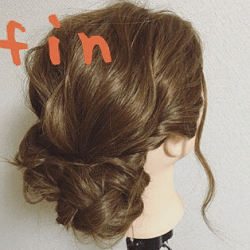 女子会にもイベントにも☆ダブルお団子風のふんわりまとめ髪アレンジ ヘアアレンジ ロングヘア