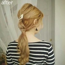 結んで崩すだけ!!アレンジ初心者さんでも出来るこなれ感満載ポニーテール ヘアアレンジ ロングヘア