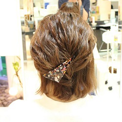 超簡単なこなれヘアー☆ボブのハーフアップヘアアレンジ ヘアアレンジ ショートヘア