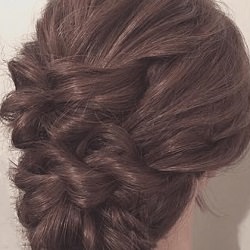 特別な日に♡三つ編み×ロープ編みのシニヨンアレンジ ヘアアレンジ ロングヘア