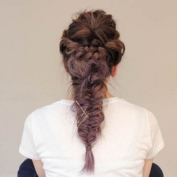 女子会で褒められる☆気合入れ過ぎないこなれフィッシュボーンアレンジ ヘアアレンジ ロングヘア