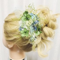 結婚式用☆セルフで出来る立体お団子ヘア ヘアアレンジ ロングヘア