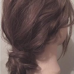 オフィスでもプライベートでも☆大人の雰囲気漂うゆるふわ低めお団子 ヘアアレンジ ロングヘア
