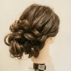 イベントにピッタリ☆四つ編みだけで作るボリュームまとめ髪 ヘアアレンジ ロングヘア