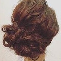 ねじり編みだけで出来る☆フェミニンなシニヨンヘア ヘアアレンジ ロングヘア