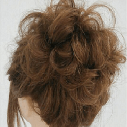 ネコ毛解消☆おだんごでボリュームアップ! ヘアアレンジ ロングヘア