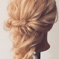 ツイスト編み×ロープ編みで華やかな編みおろしアレンジ☆ ヘアアレンジ ロングヘア