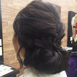 黒髪だから出来る！三つ編みアップアレンジ☆　ヘアアレンジ　ロングヘア