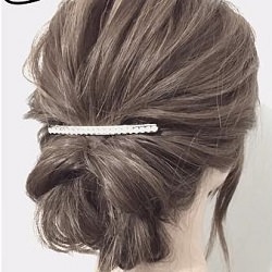 くるりんぱと三つ編みで作る☆上品なまとめ髪 ヘアアレンジ ロングヘア