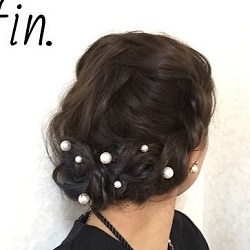 結婚式にもgood♪おしゃれで上品なアップスタイル ヘアアレンジ ミディアムヘア