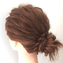 デートに最適!三つ編みのキッチリ過ぎないまとめ髪ヘア☆ ヘアアレンジ ロングヘア