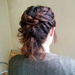 可愛くなりがちなハーフアップをかっこ良くアレンジ♪ ヘアアレンジ ロングヘア
