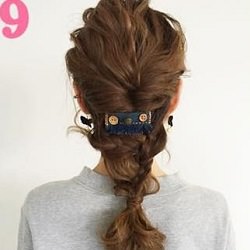 ヘアアクセを使ったワンランク上の三つ編みダウンアレンジ☆ ヘアアレンジ ロングヘア
