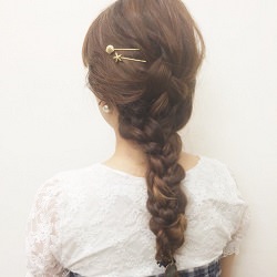 ワンランク上の三つ編みアレンジ☆三つ編みのみっつ編み♪　ヘアアレンジ　ロングヘア