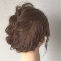 縦の編みこみで立体的に☆ボブのまとめ髪アレンジ! ヘアアレンジ ショートヘア