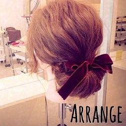 絶対可愛くなる!リボンを使ったルーズなまとめ髪アレンジ♡ ヘアアレンジ ロングヘア