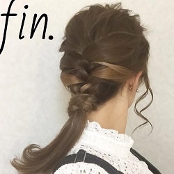 フィッシュボーンにちょい足しで個性派ポニテアレンジ☆ ヘアアレンジ ロングヘア