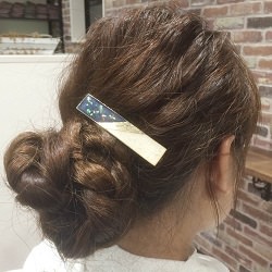 長めのロングヘアでも大丈夫!すっきりまとまるアップヘア☆ ヘアアレンジ ロングヘア