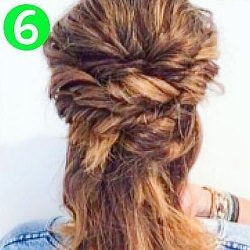 結び目跡が目立たない♪ハーフアップ風ボブアレンジ ヘアアレンジ ショートヘア