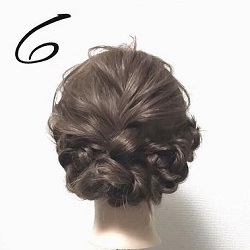 大人っぽくて上品◎お呼ばれにぴったりのロープ編みアレンジ ヘアアレンジ ロングヘア